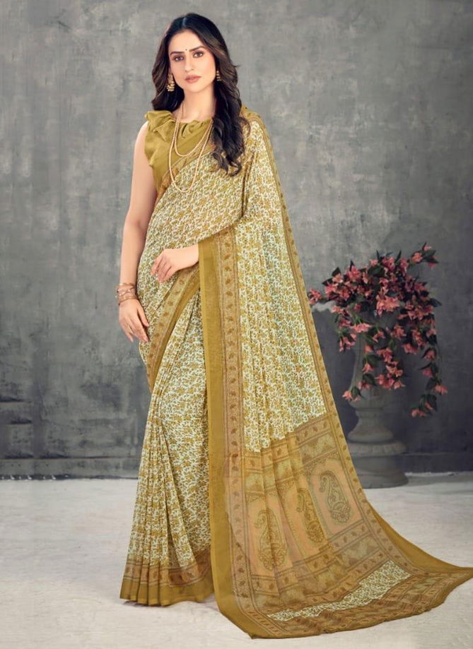 RUCHI KESARIYA CHIFFON 63rd EDITION Designer Casual Wear Chiffon Printed Saree Collection